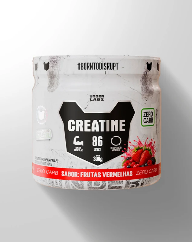 Creatina Under Labz Zero Carbo, Frutas vermelhas · 300 g
